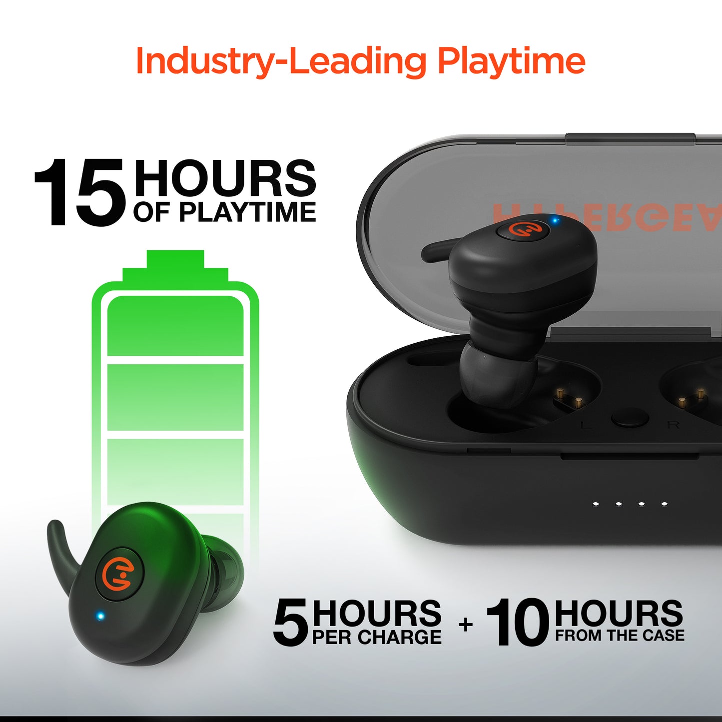 True Wireless Earbuds with Charging Case - ACTIVE