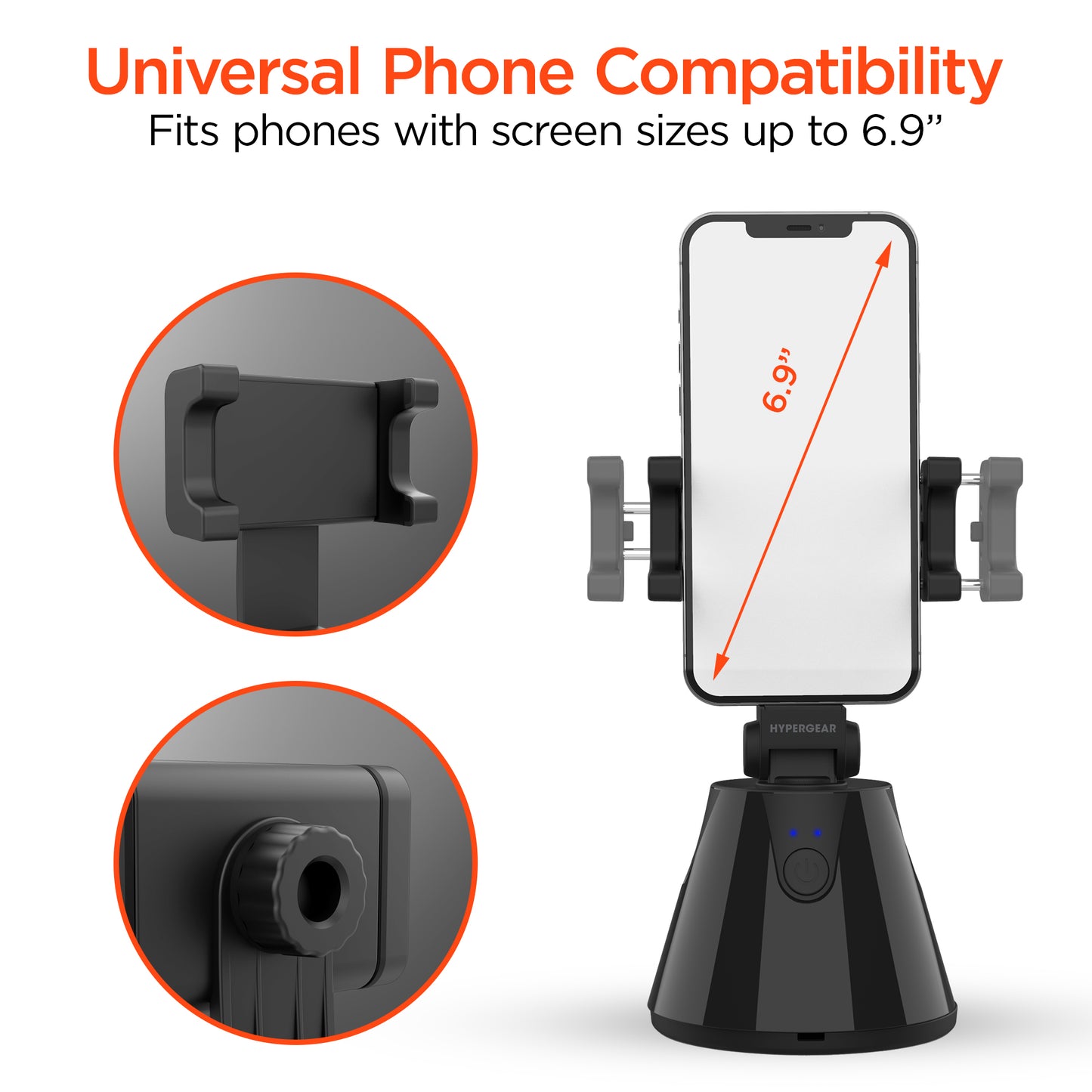 HyperView Automatic Face-Tracking Phone Holder | Black