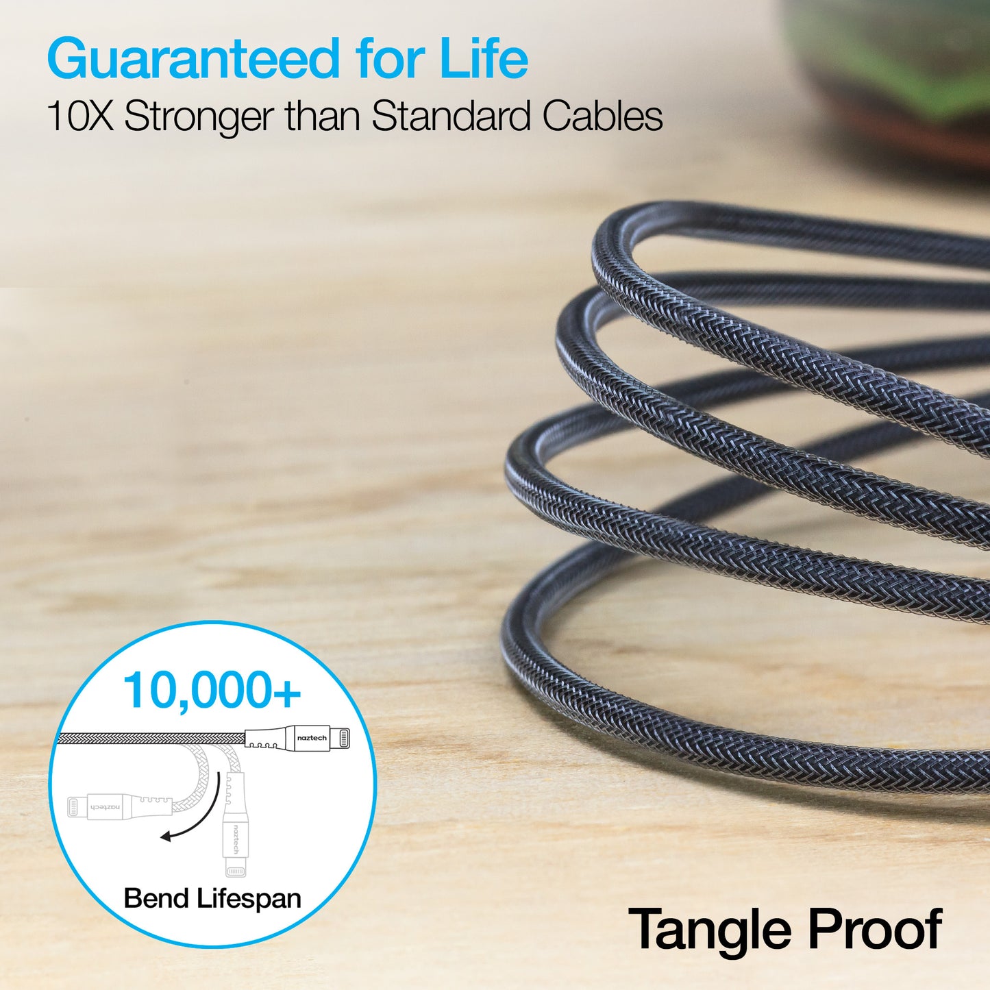 Braided Fast Charge MFi Lightning to USB-C Cable