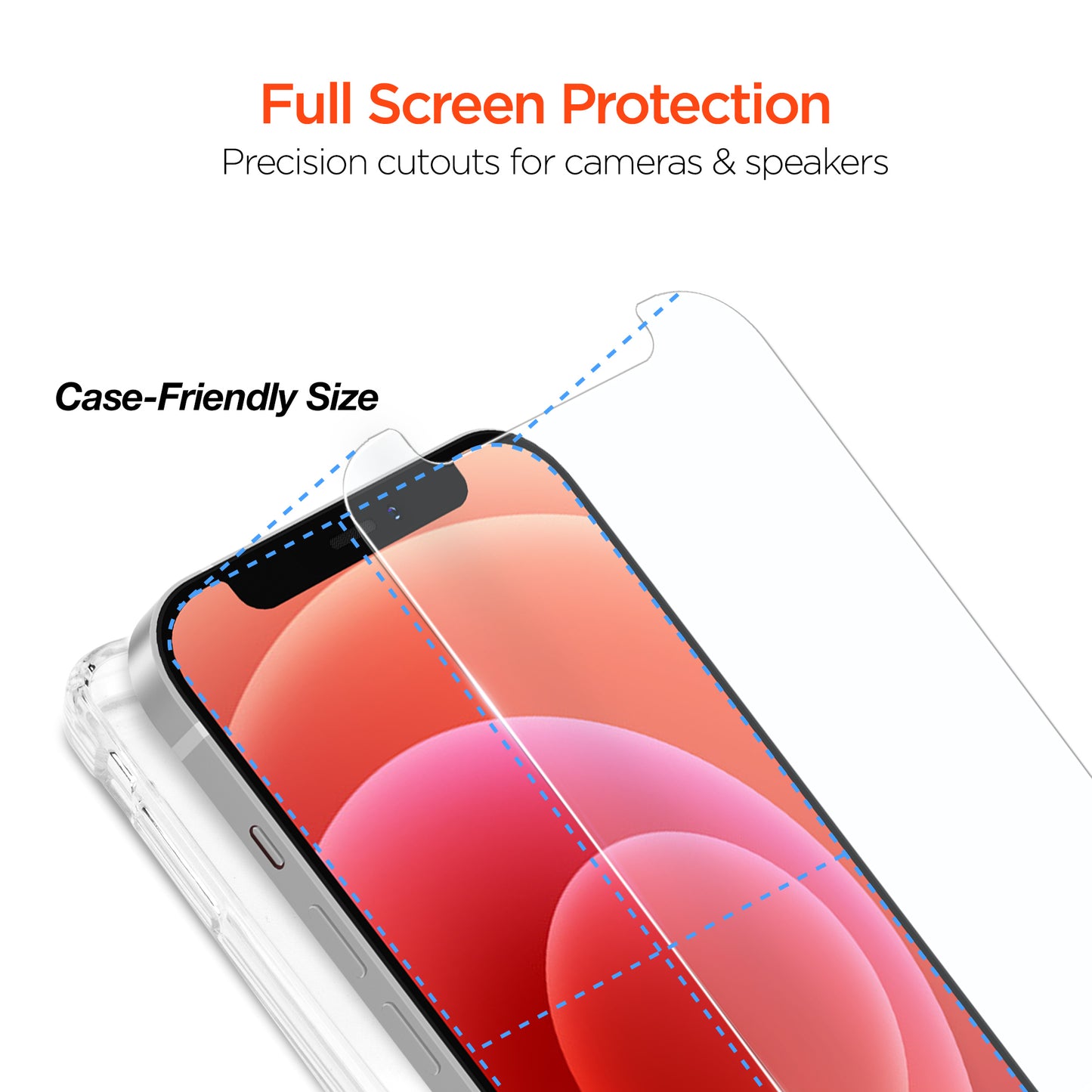iPhone 12/12 Pro MAX HD Tempered Glass Screen Protector