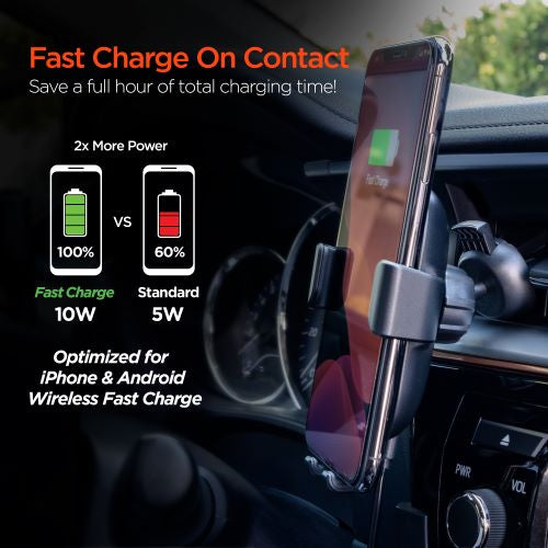 Wireless Fast Charge Kit - Vent + Dash/Windshield Mounts